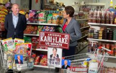 Kari Lake Mike Lee Presser at Carniceria Mi Ranchito #2 in Laveen AZ (Photo: Christy Kelly)