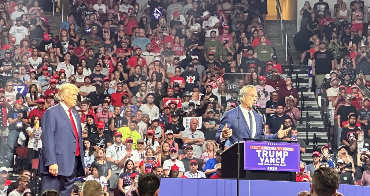 Donald Trump and RFK Jr. at Arizona Rally