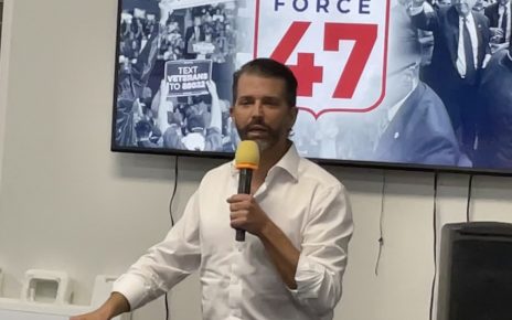 Donald Trump Jr. at Sun City campaign office on 10/23/24