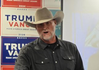 Sheriff Mark Lamb at Vance Debate Watch Party